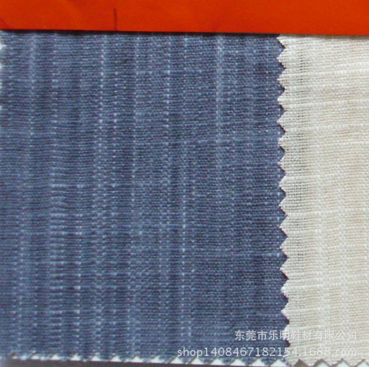 FB031支持网购混批冰棉竹节涂层麻布工艺品鞋材布料