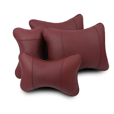 Lumbar pillow New car Pillows Waist Car Accessories Headrest Neck Pillow vehicle Pillow Full leather Four seasons The car
