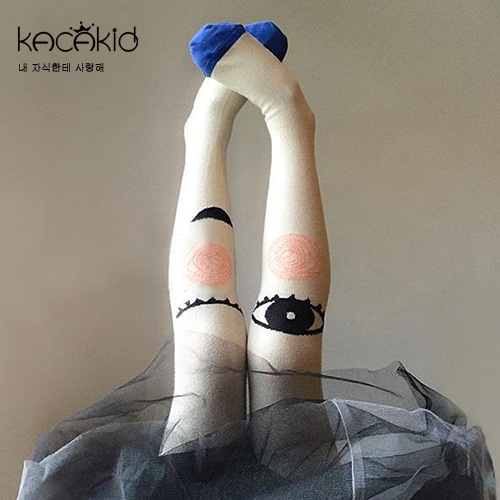 Venta al por mayor kacakid primavera y otoño calcetines para niños dulces niñas amor ojos grandes pantimedias calcetines de princesa coreana calcetines de baile