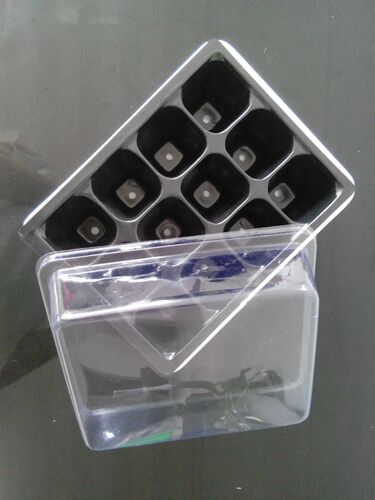 Gardening supplies 6-hole 12-hole seedling box, seedling tray, family seedling box, three-piece set