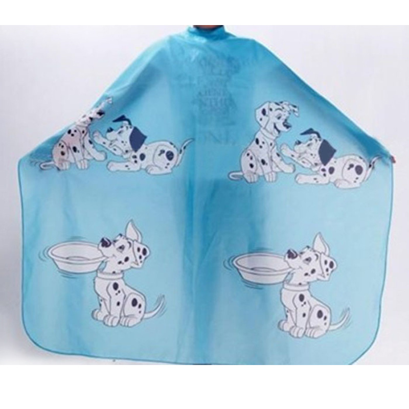 beauty salon Barber Wai cloth children Shroud Cartoon blue Puppy Hairdressing Shroud Barber Wai cloth