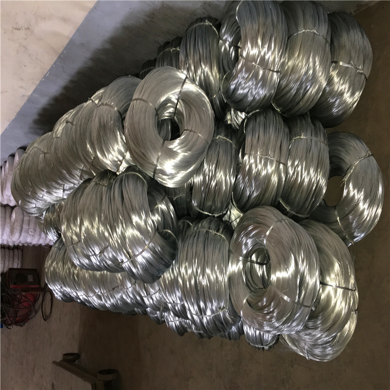 安平冷镀锌丝厂生产冷镀锌铁丝 铁钉丝 大棚用丝 8号丝13号丝