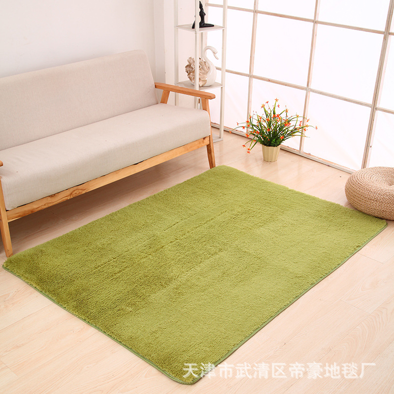 Alfombra de Pelo Largo de Seda Sintética para Sala de Estar, Dormitorio, Junto a la Cama, Resistente a las Manchas y Fácil de Cuidar, Alfombra de Dormitorio