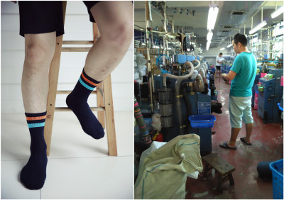 涤纶棉袜商务休闲袜运动袜加工包工包料免费打样