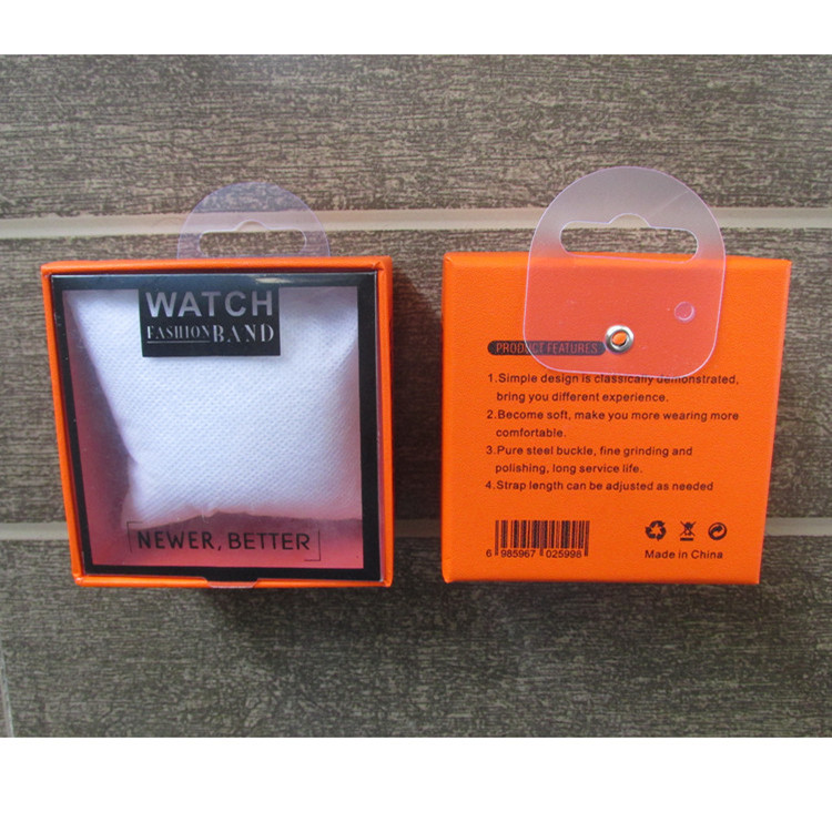 适用于苹果Iwatch手表带包装盒手表带保护壳包装挂钩礼盒包装
