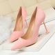 1716-1 Korean version of fashion sexy pedicure slim high heel shoes, women's shoes with fine heels, shallow, pointed, single shoes.