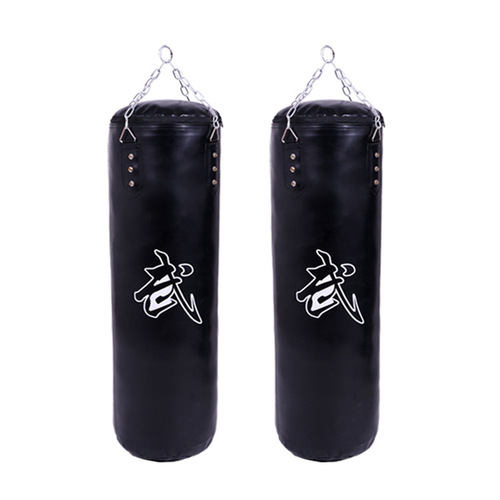 Direct factory wholesale boxing pu hanging three-layer thick empty sandbag, boxing and kickboxing training sandbag, boxing