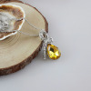 Metal accessory, small crystal necklace, pendant, wholesale