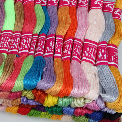 100支绣线 十字绣线十字绣补线配线鞋垫刺绣手工线 DIY手工线|ms