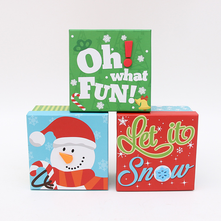 定做外贸节日礼品盒 圣诞节万圣节情人节复活节彩盒礼品盒子