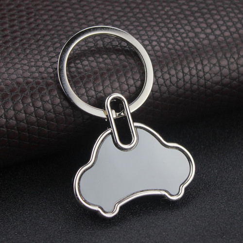 Losing prevention keychain promotional small gift car tag pendant DIY custom engraved LOGO