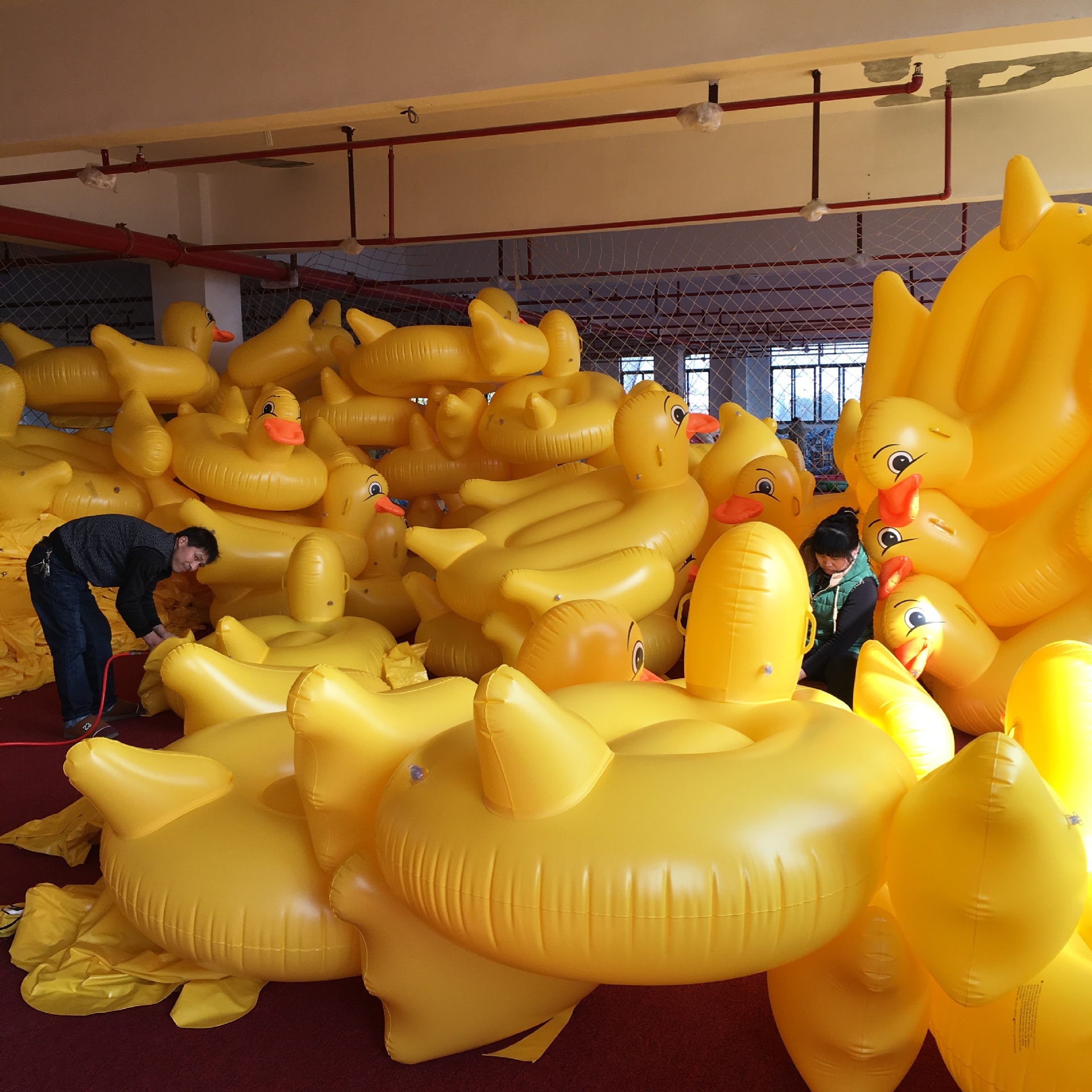 Ordinary PVCLifebuoy (Inflatable rhubarb duck mounts 2.6 kg)NHWW0136-Inflatable rhubarb duck mounts 2.6 kg