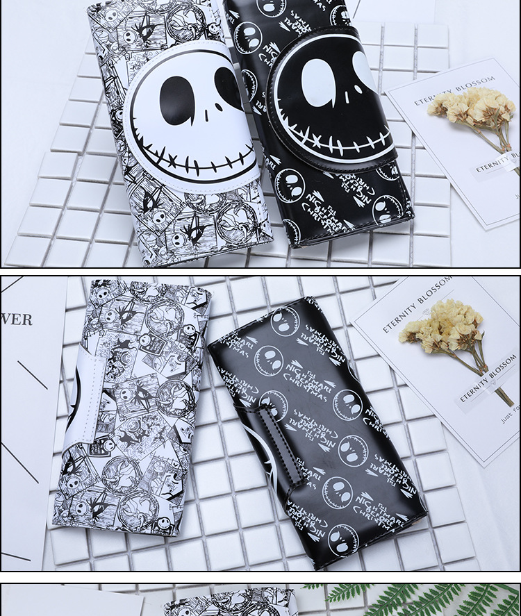 Unisex Skull Pu Leather Magnetic Buckle Wallets display picture 1