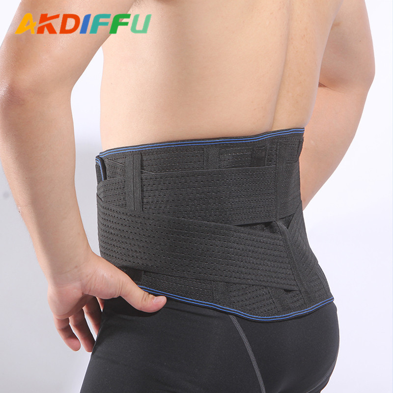 Cinturón de sudor deportivo cuatro barras de resorte soporte doble vendaje cintura soporte transpirable levantamiento de pesas cinturón de sentadillas