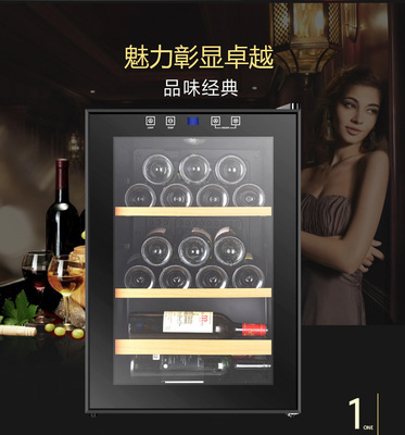 批发恒温小酒柜冰柜木层架红酒柜子家用茶叶柜冷藏展示柜25支|ms