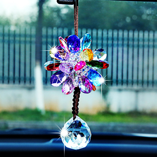 Korean car pendants, car interior decorations, car ladies' pendants, car rearview mirror crystal pendants, pendants