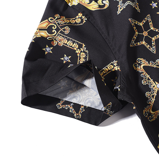 Summer Pattern 3D Printed Shirt Street Hip-hop Fashion Shirt