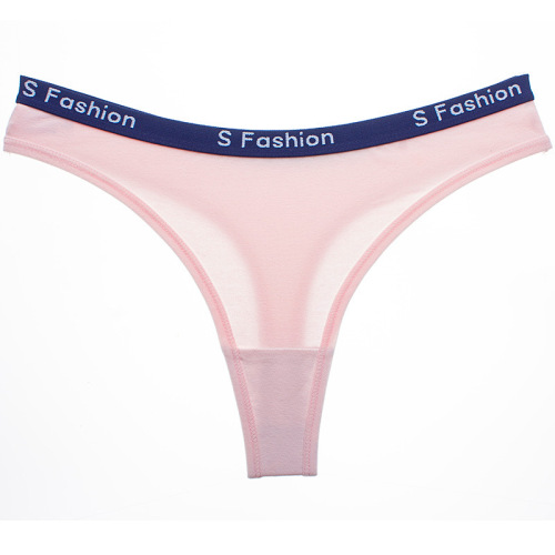 Women's foreign trade underwear sexy cotton sports fitness letters wide waist low waist seamless women's briefs thong