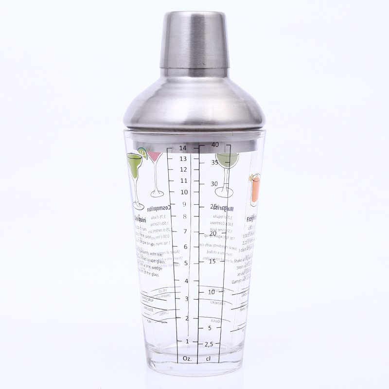 550ml不锈钢调酒器套装 鸡尾酒调酒器 调酒工具定制logo酒具批发|ru