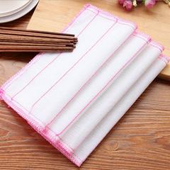 Kitchen oil and water proof dish cloth wipe five layers no shedding cleaning towel dish washing cleaning cloth