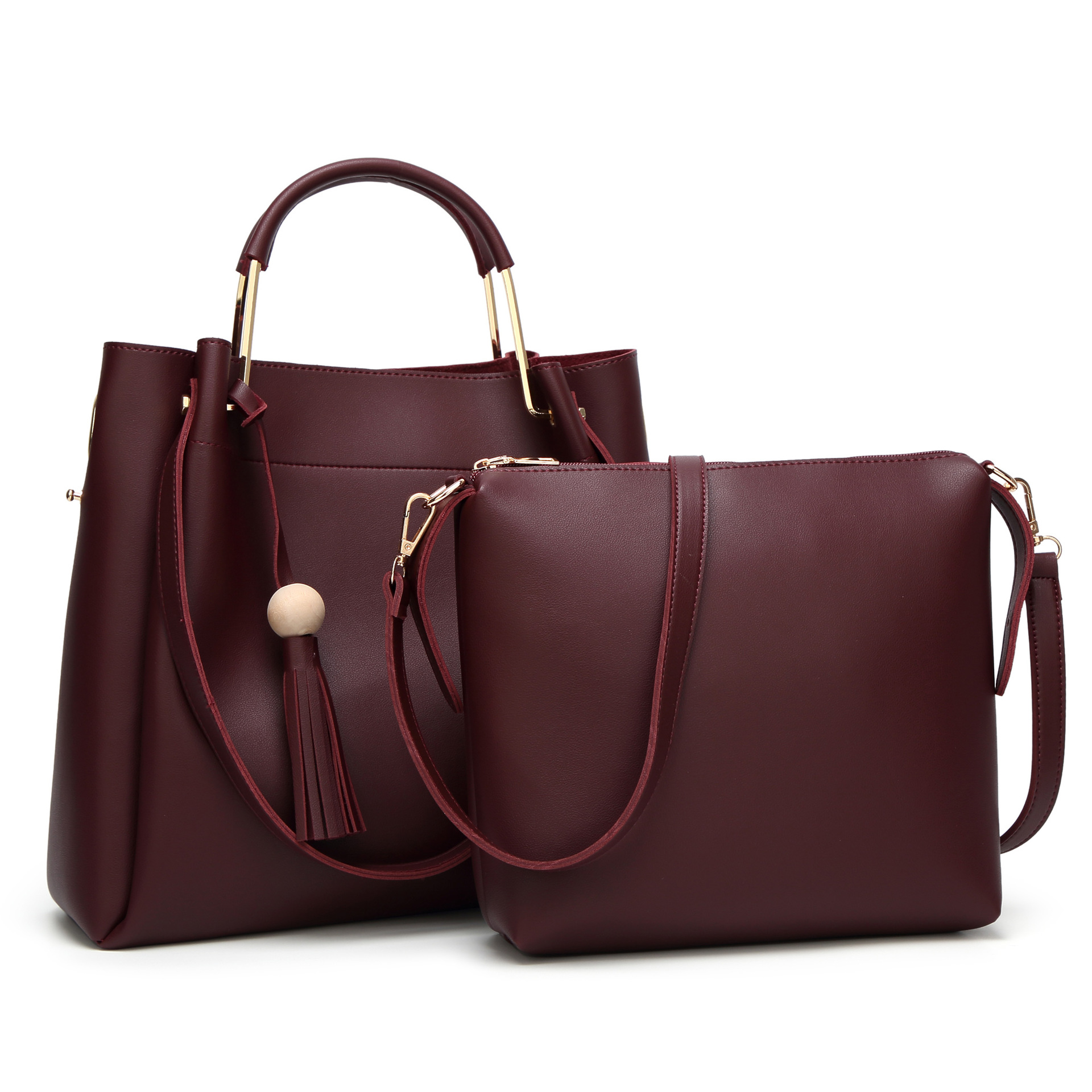 2019 new crossbody buns mother bag ladies shoulder bag simple tassel bucket handbag bag