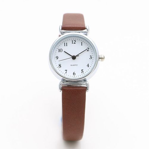 Japanese and Korean popular simple thin strap small dial women's watch for primary and secondary school students belt quartz watch women's digital watch