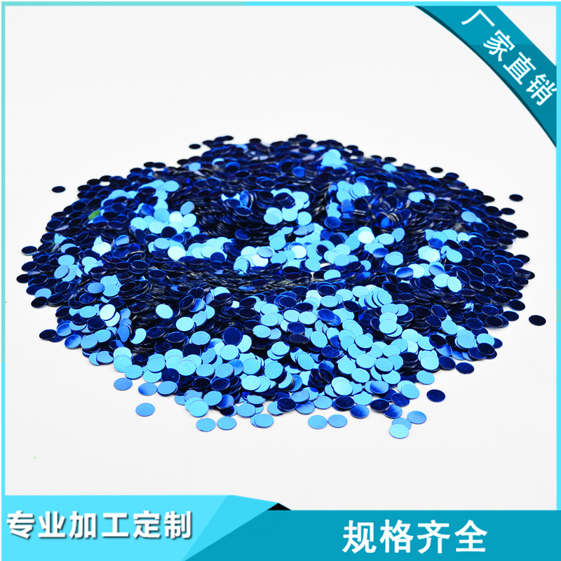 Blue round beads