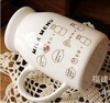 Manufacturer supply ceramic cup milk cup couple home daily creative water cup birthday gift mug