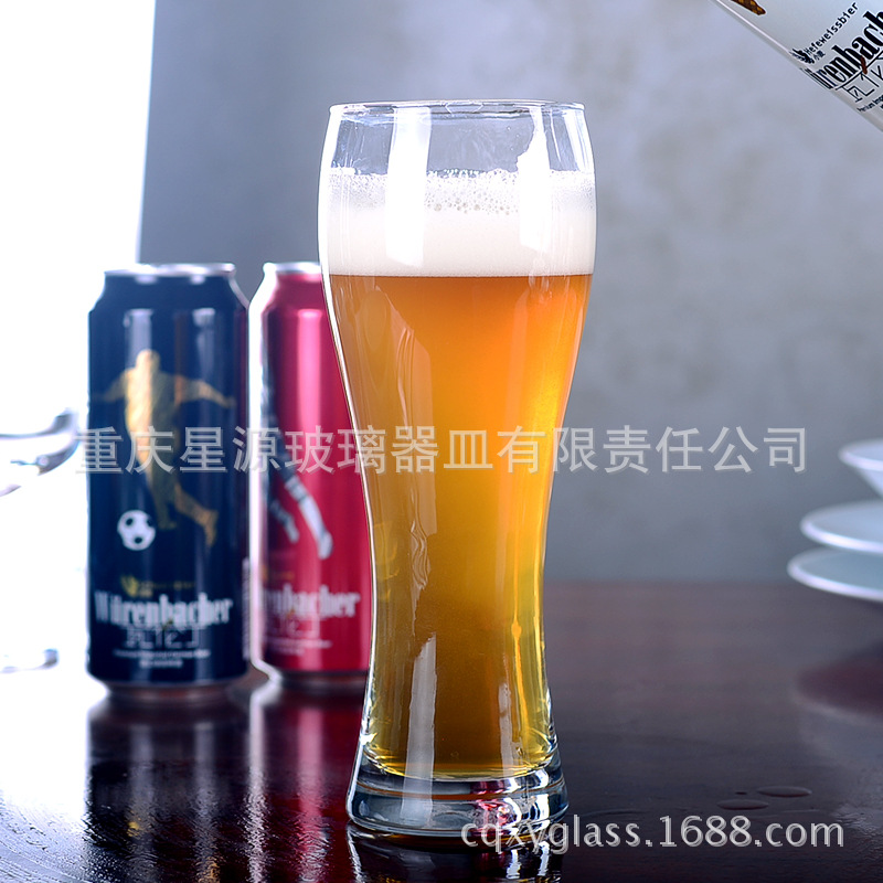 廠家批發創意加厚個性果汁玻璃杯透明家用無鉛玻璃啤酒杯紮啤杯