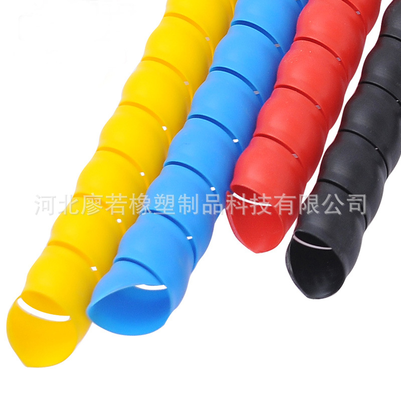 批发 塑料胶管螺旋保护套 液压油管耐磨防护套 电动滑板车束线管