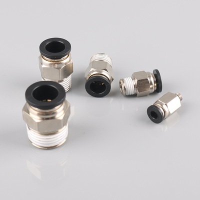 PC External thread Straight joints Hexagon Internal thread Push Joint Connector series Pneumatic fittings