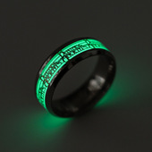 Anillo De Acero Inoxidable Cráneo Luminoso Punk Al Por Mayor display picture 14