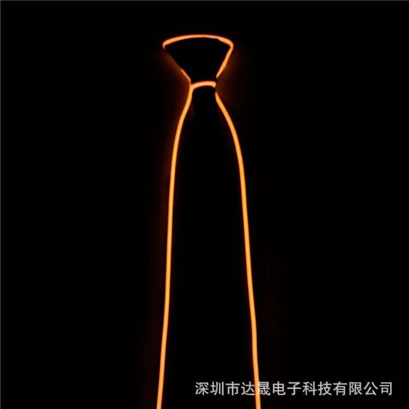Галстук-бабочка DAISON DST002 LED светящийся галстук, холодный свет EL, 10 цветов для карнавала и Хэллоуина