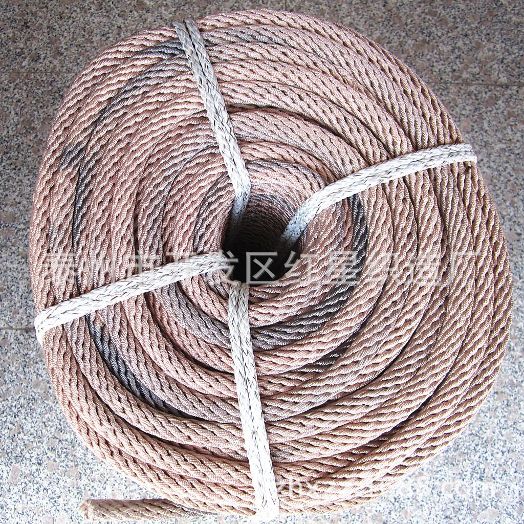 厂家供应12mm~16mm变色锦纶攀爬绳幼儿游乐钻洞带钢丝编织打网绳