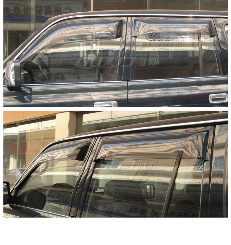Window Visor Rain Guard for Toyota Land Cruiser LC80 4500 FJ80