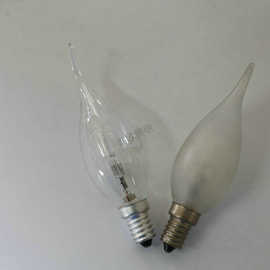 E14S透明卤素灯泡 拉尾磨砂卤素节能灯泡 大拉尾卤素节能灯泡