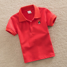 ��ͯװ1-15�괿ɫpolo����ɫ����ѧ���ļ�У����ͯ���޷���T��