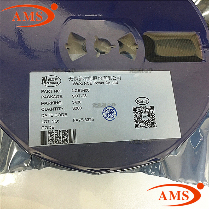 NCE3400 丝印：3400 SOT-23 MOS场效应管 NCE/新洁能 全新现货