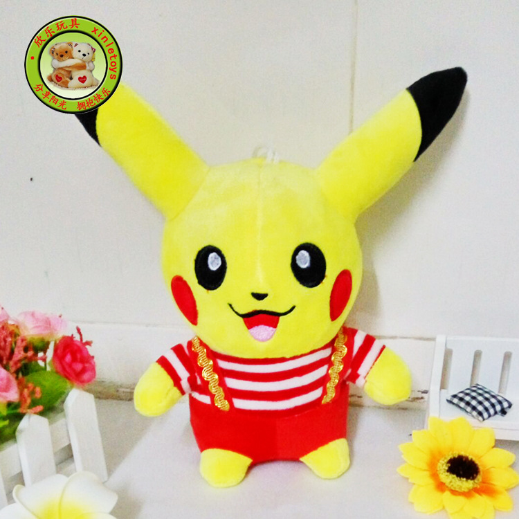 可爱宠物小精灵皮卡丘公仔 创意生日礼物卡通毛绒玩具 批发