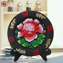 炭雕百合花工艺品活性碳雕商务礼品创意新奇家居乔迁牡丹客厅摆件