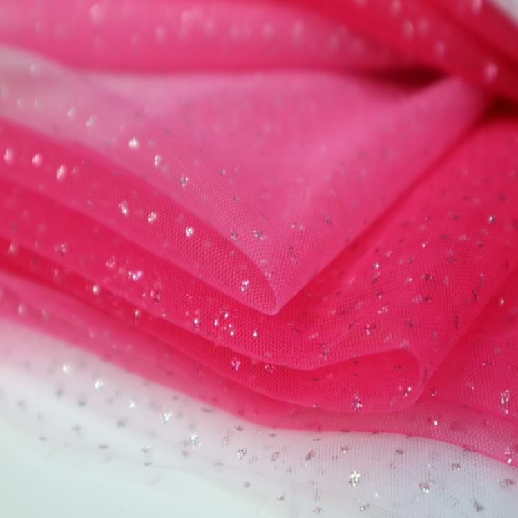 Fabricante de suministro de malla de impresión gradiente polvo de tela de vestido de boda ropa de rendimiento tela de ropa infantil