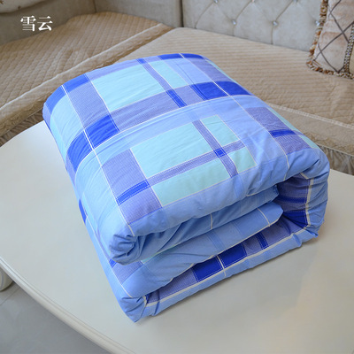 宾馆工地学生宿舍单人被子加厚军训棉被两件套棉花被褥子盖被批发|ms