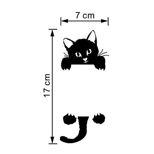 Cross-border new model ZY327 new kitten living room bedroom switch sticker cross-border wall sticker wholesale removable