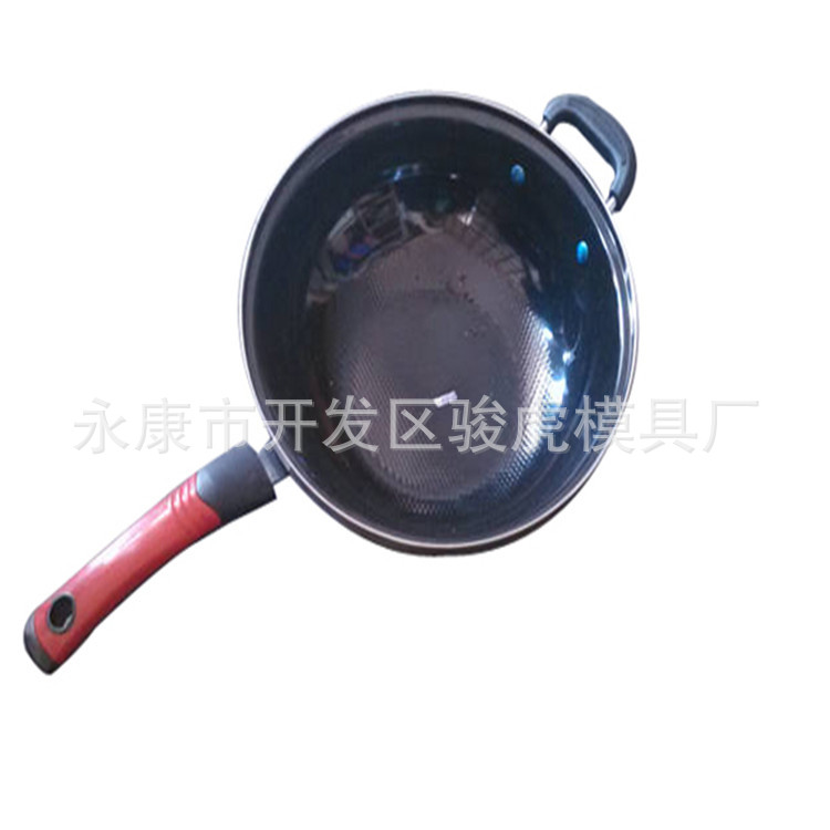 Zhejiang producción estirar fábrica de moldes de aluminio olla de dibujo profundo molde de la cocina de arroz liner wok sartén molde abierto image 6