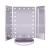 Festa -resistant makeup mirror Amazon creative hot -selling LED light makeup mirror folding storage beauty mirror