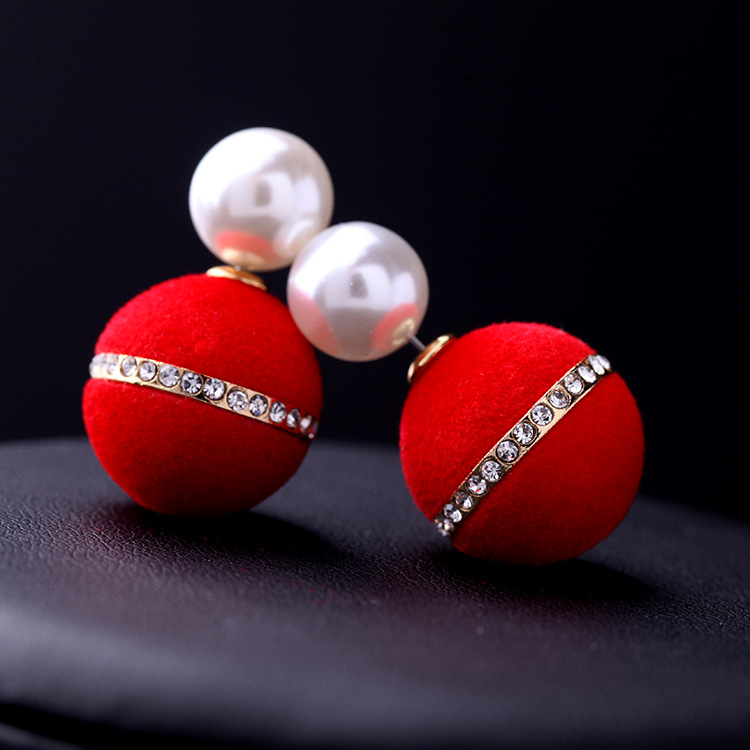 Earrings Women Wholesale Accessories Spherical Simple Temperament Earrings display picture 3