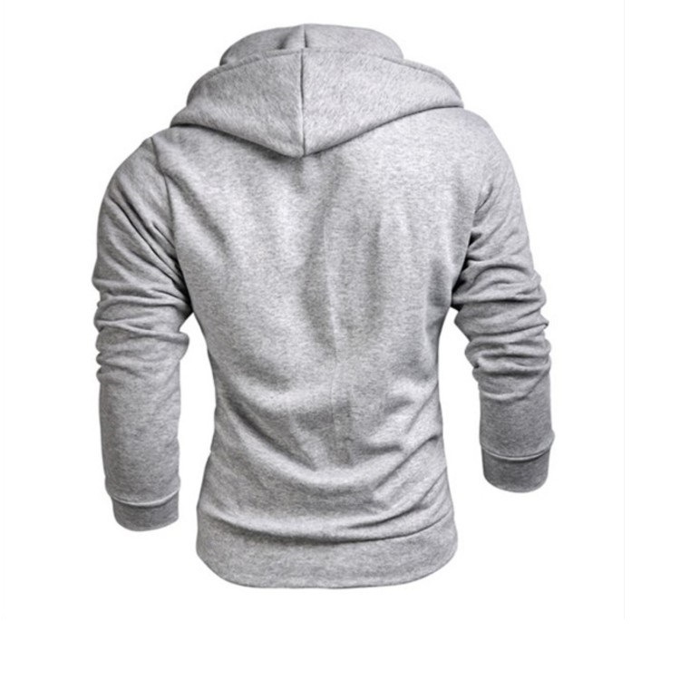 New Fall Solid Color Hooded Sweater For Men