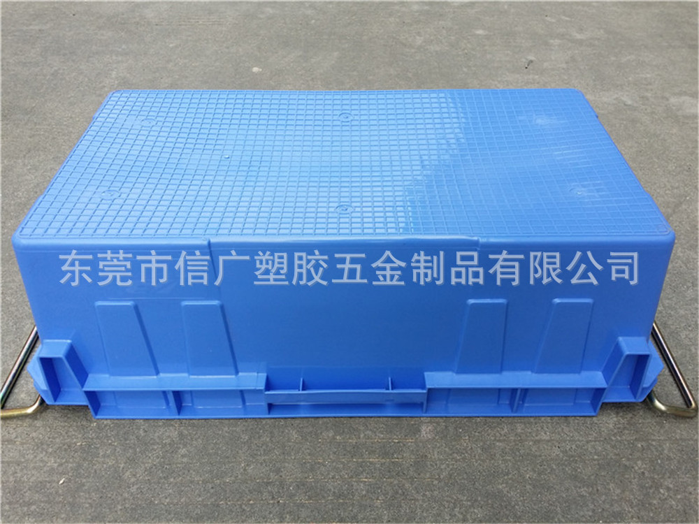 工厂自产长方形储物铁柄箱 湛江海鲜干货运输塑料箱 环保水产周转