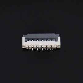 深圳排线接插件厂家供应 1.0PH 2.0H 翻盖下接 FPC插座 10P