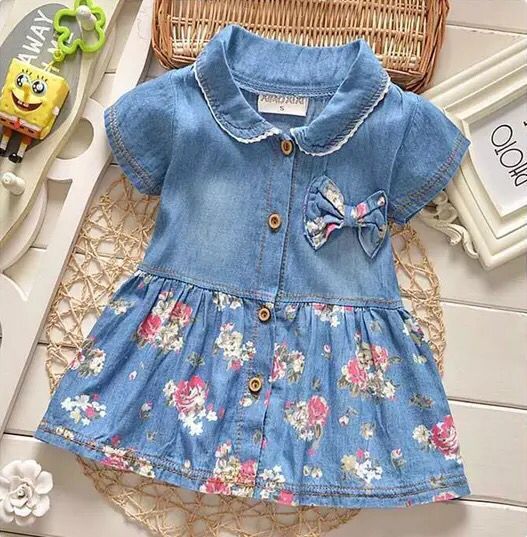 2021 popular dulce niña chaleco vestido falda de mezclilla falda infantil falda de niños lindos fábrica al por mayor